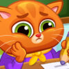lovely virtual cat at school