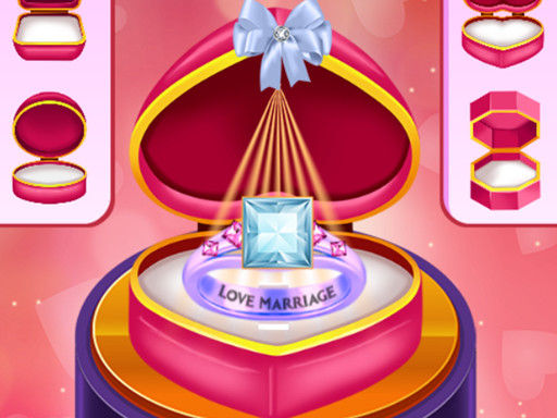 Design de argola para cerimônia de conúbio romântico